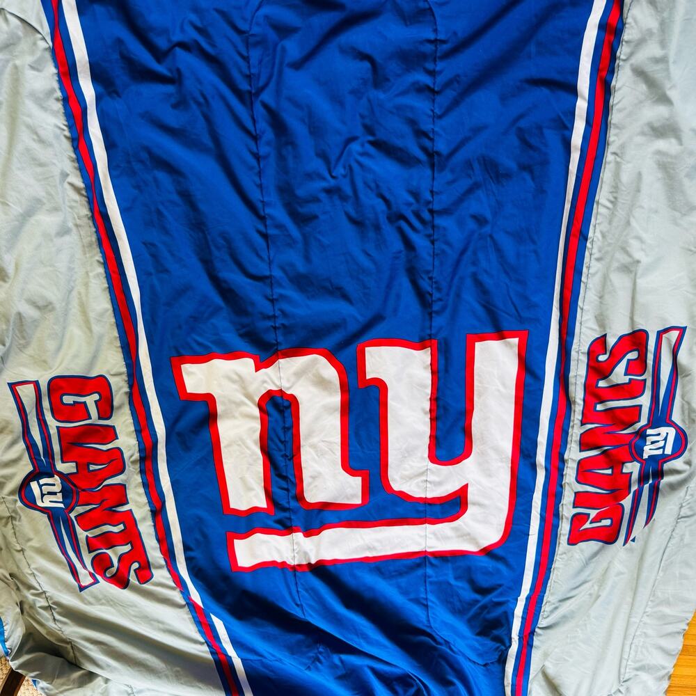 NFL New York Giants Football Full Size Comforter Big Blue G Men Jints 84" by 70"